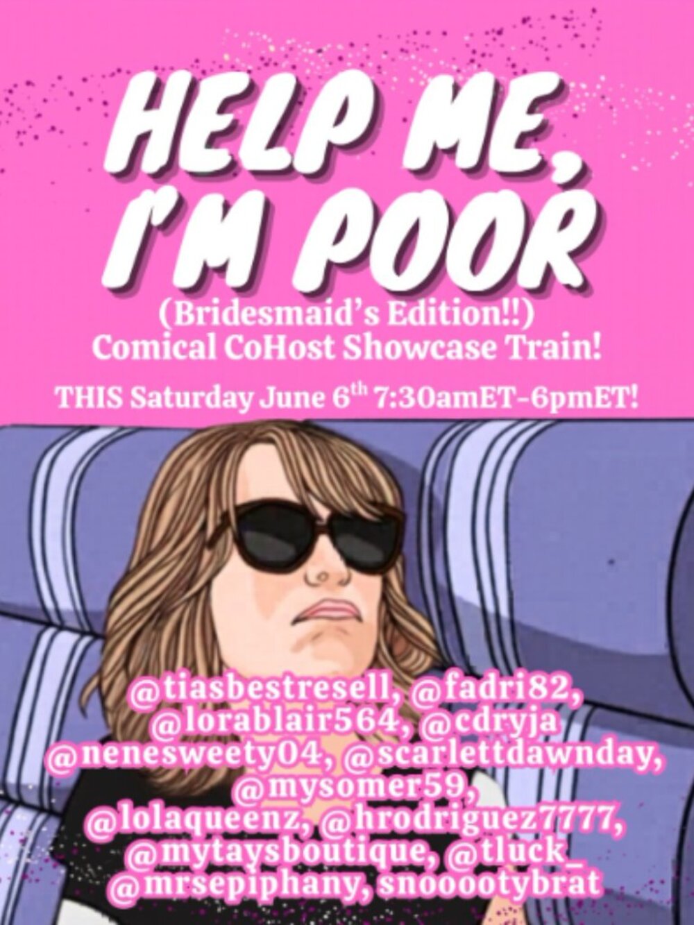 HELP ME IM POOR COMICAL SELLER SHOWCASE TRAIN